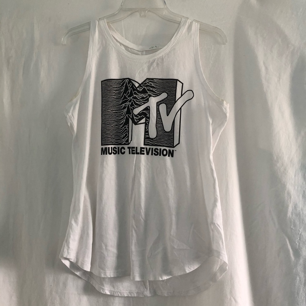 White MTV tank top.